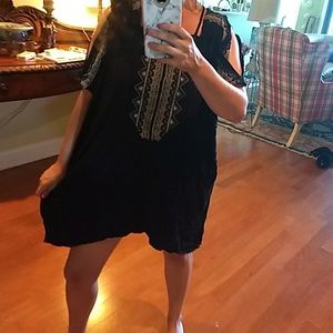 Loose fit tribal print dress